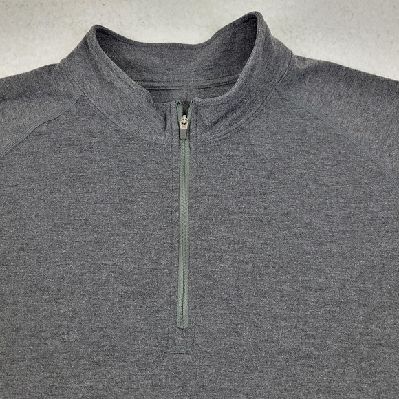 Merrell Pullover Mens Large Gray Quarter Zip Opti-Wick UPF 20+ Outdoor Hiking - Picture 2 of 9